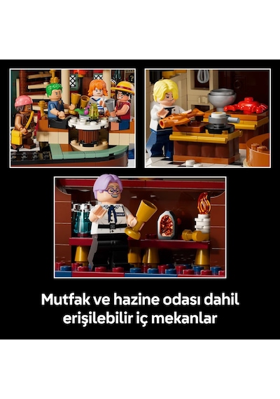 LEGO® ONE PIECE Baratie Yüzen Restoran 75640 – Yetişkinler için Dekoratif Yapım Seti (3402 Parça)