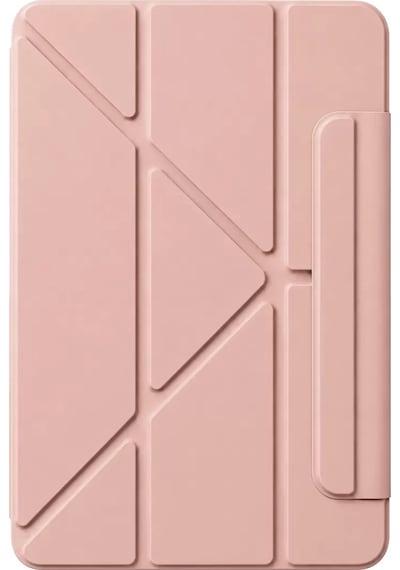 Mey İthalat Apple Uyumlu iPad 2025 10.9 10.nesil A16 Edz Manyetik Standlı Tablet Kılıfı - Rose Gold Arka Kapak