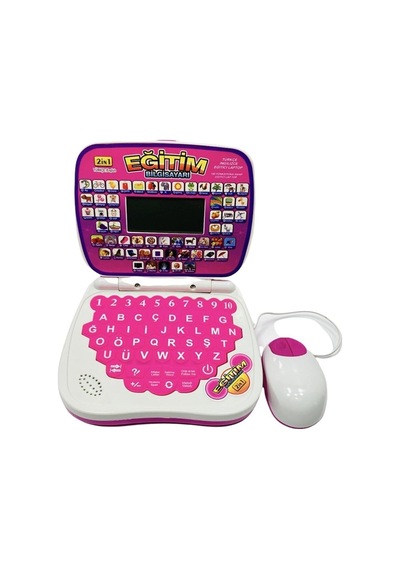 Gemril Eğitici Laptop 100 Fonksiyon Ingilizce Ve Türkçe Bilgisayar Pembe