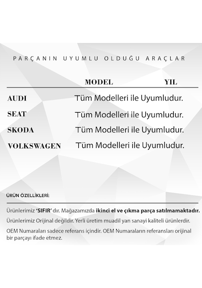 Audi, Seat, Skoda, Volkswagen İçin Yağ Soğutucu Contası 2'li