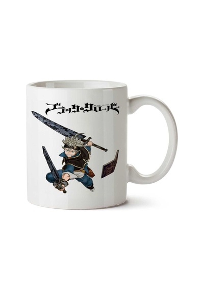 Black Clover - Anime A.png İki Tarafı Baskılı Kupa Bardak Çok Renkli