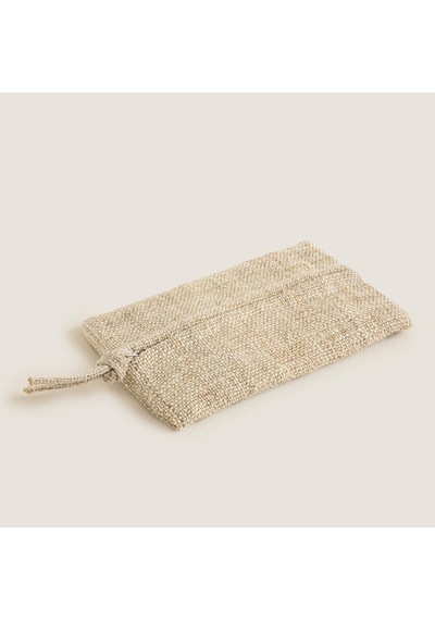 Chakra Hiyali Dikdörtgen Çok Amaçlı Çanta 19x13 Cm Natural
