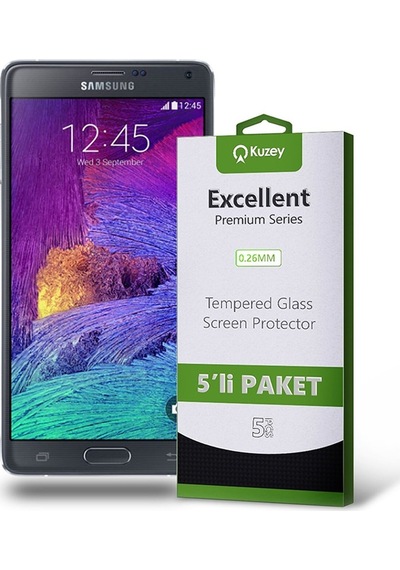 Samsung Uyumlu Galaxy Note 4 Ekran Koruyucu Cam 5 Adet Ekonomik Paket (541371215) 20 Tl Fark Ile Apple  iPhone Hızlı Şarj Kablosu