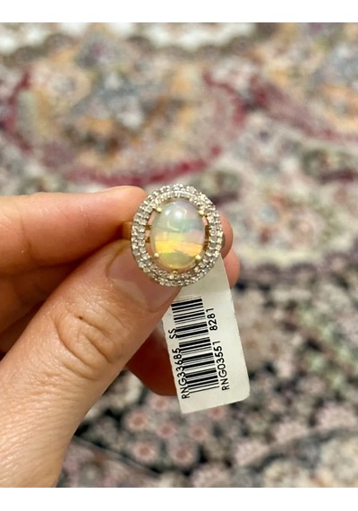 Opal Elmas Yüzük 055