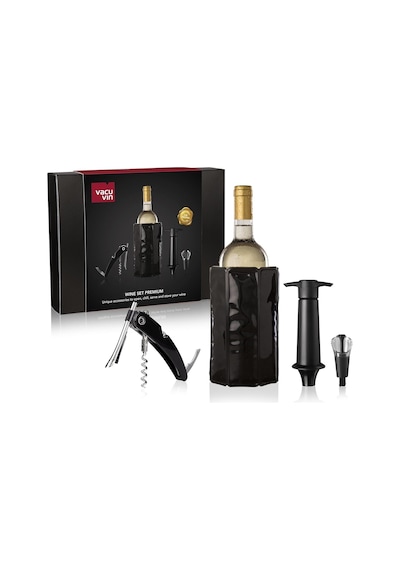 Vacu Vin Premium Şarap Seti 4 Parça Hediye Kutulu