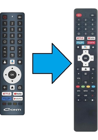 Contı İle Uyumlu Smart Google Led Tv Kumanda-ses Özellikli