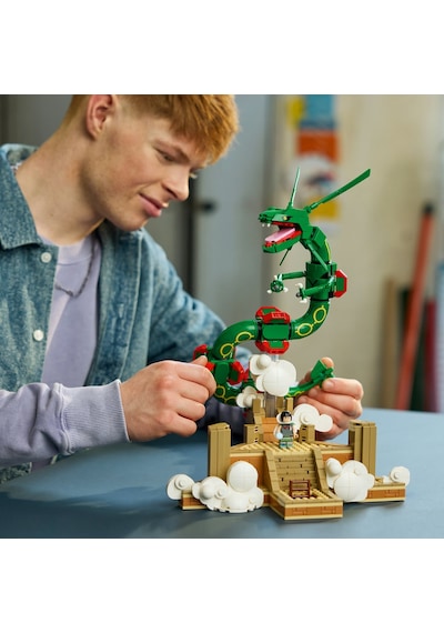 LEGO® Pokémon™ Rayquaza 72168 - Yetişkinler için Gerçekçi Detaylar İçeren Yaratıcı Model Yapım Seti (1083 Parça)