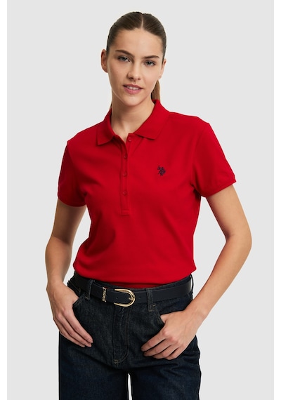 U.s. Polo Assn. Kadın Kırmızı Tişört Basic 50321818-vr171 Basıc Kırmızı