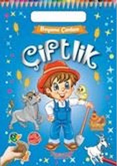 Çiftlik - Boyama Çantam - Renkli Çıkartmalı- Yumurcak Yayınları