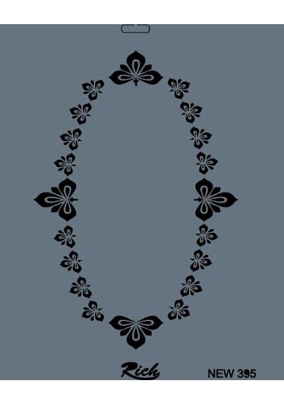 Rich New Seri N-395 Stencil 35X25 Cm