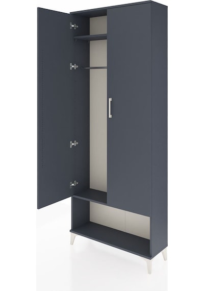 Arges Dolap 2 Raflı 2 Kapaklı Tek Askılı 88x30x221 Antrasit-antrasit Aytası Arges Dolap 2 Raflı 2 Kapaklı Tek Askılı 88x30x221 Antrasit-antrasit Aytası