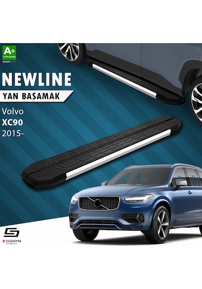 S-dizayn Volvo Xc90 2 Newline Krom Yan Basamak 193 Cm 2015 Üzeri A+ Kalite