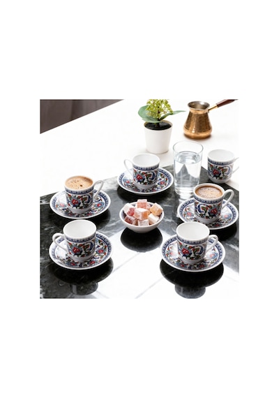 Güral Gözde Double 6 Kişilik Kahve Fincan Takımı 60932 4875354