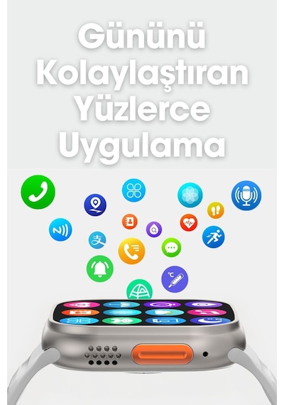 Wearfitpro Wearfit 7in1 Akıllı Kol Saati 7 Kordonlu Model:inç 49mm Tft Ekran Gri