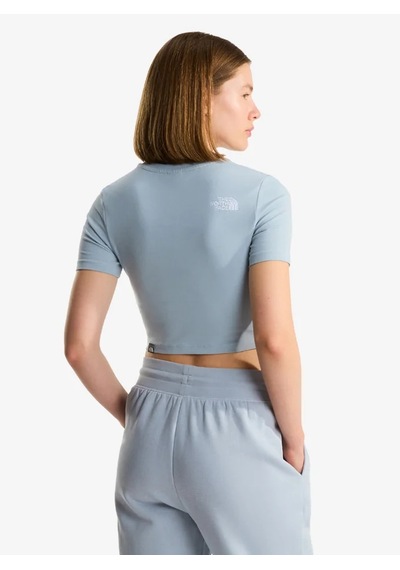 The North Face Nf0a55ao-fn4 W Essential Cropped Slim Kadın T-shirt Turkuaz