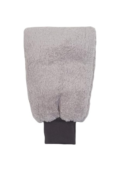 Welsoft Oto Yıkama Eldiveni Astarlı Araç Temizleme Mikrofiber Araba Cila Eldiveni Gri
