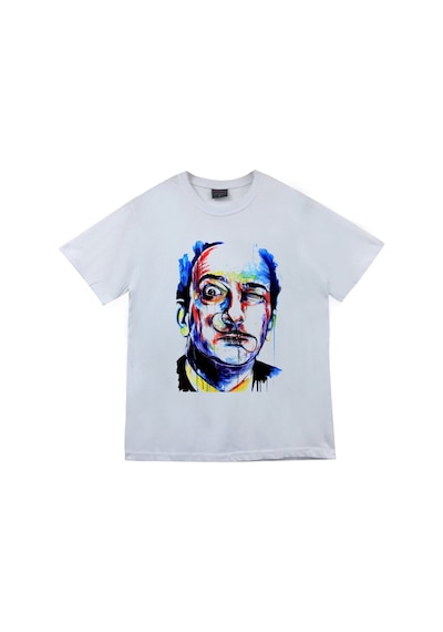 Unisex Baskılı T-shirt Beyaz