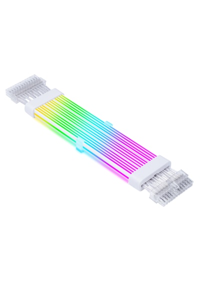 Zoko 1x24 Pin / 1x16 Pin Argb Aydınlatmalı Sleeved Kablo Seti