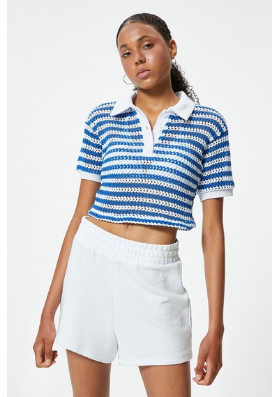 Koton Polo Yaka T-shirt Lacivert