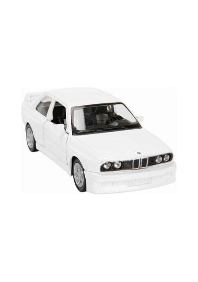 1:32 Rmz City Alman Klasikleri Serisi Die Cast Çek Bırak Model Araba - Beyaz Bmw M3 Beyaz