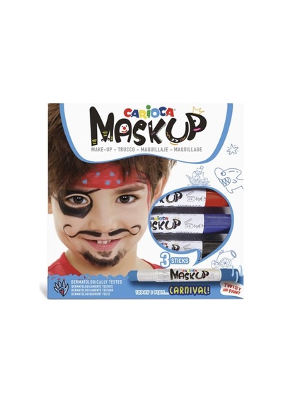 Carioca 43051 Yüz Boyası 3 Renk Carnival Karışık