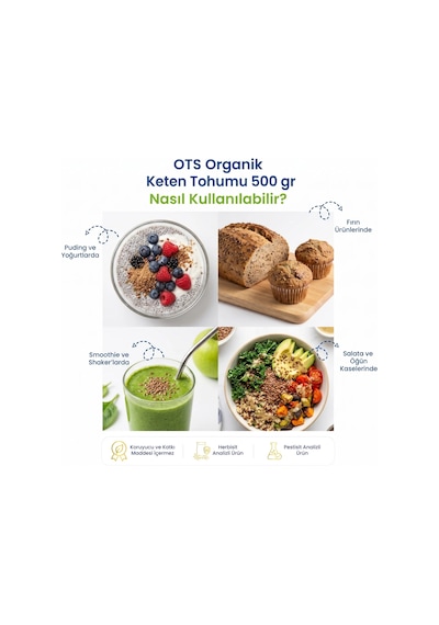 Ots Organik Keten Tohumu 500 G