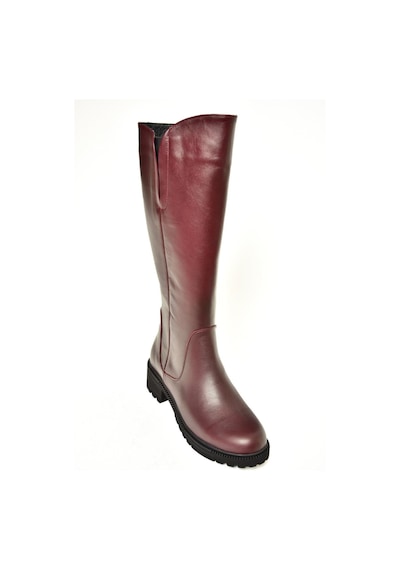 Fox Shoes N654226103 Bordo Hakiki Deri Günlük Kadın Çizme Bordo-hakiki Deri Bordo