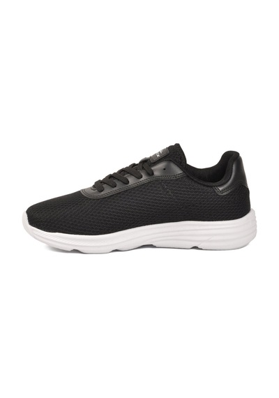 Walkway Siyah-beyaz Fileli Hafif Esnek Unisex Spor Ayakkabı 26102 M Siyah - Beyaz
