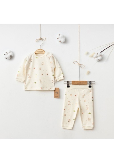 Ciccim Baby Sihirli Tavşan Pijama Takımı 5066 Krem