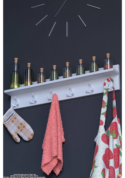 Kedi 18 Kancalı Mutfak Askısı 3'lü Set 81,4x19 Cm - Şık Tasarım, Çok Amaçlı Düzenleyici Ve Yer Tasarrufu Beyaz Kedi 18 Kancalı Mutfak Askısı 3'lü Set 81,4x19 Cm - Şık Tasarım, Çok Amaçlı Düzenleyici Ve Yer Tasarrufu Beyaz