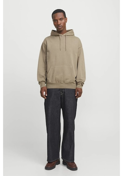 Jack & Jones Jjecharge Faded Erkek Sweatshirt Bej