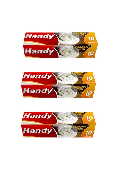 Handy Vakumsuz Şeffaf Yorgan Yastık Battaniye Nevresim Kılıfı Poşeti Torbası - 10 Adetlik 3 Kutu