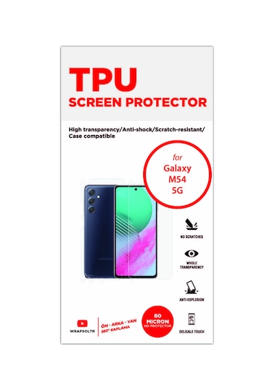 Samsung Galaxy Uyumlu M54 5g Ön Arka Ve Yan Kaplama 360 Derece Hd Film