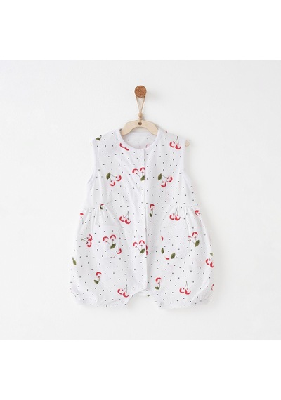 Andywawa Kız Bebek Tulum Romper Cherry Chatty Anw-ac26681 Ekru