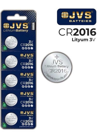 Jvs Cr2016 Düğme Pil 5li