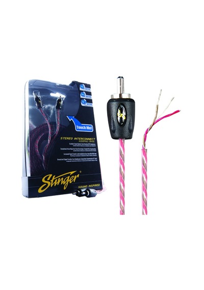 Stinger Sı421.5 4000 Serisi 2 Kanal Rca Ara Bağlantı Kablosu 45 Cm