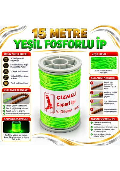 Çizmeli Marka-15metre-9kat-fosforlu Yeşil Renk