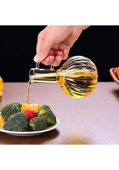 Ayrex ' Li Bambu İle Cam Yağdanlık Ve Sirkelik Seti Yemek Masası Ve Sofralarınız Için Bambu Şık Masa Üstü Yağ Diğer