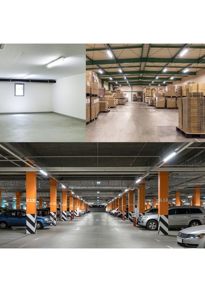 5 Adet 120 Cm 80 Watt 6500 Kelvin Beyaz Işık 3 Sıra Ledl Kristal Bant Armatür Fabrika Tavan Armatürü Beyaz