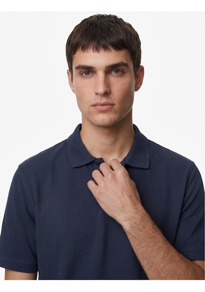 Koton Regular Fit Pamuklu Pike Kumaş Kısa Kollu Polo Yaka Tişört Lacivert 6sam10284mk