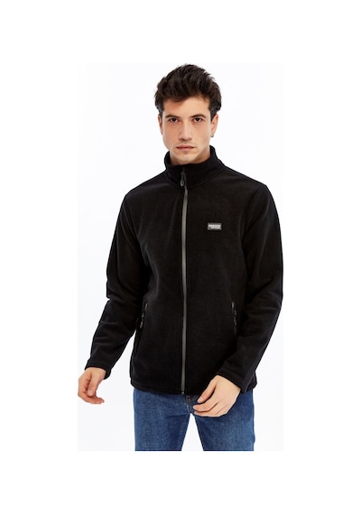 Champp Horizon Tam Fermuarlı Erkek Polar - Siyah Xl