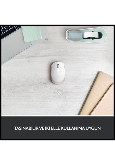 Logıtech 910-006867, M171 White, Usb Nano 2,4g Kablosuz, 1000dpi, Optik, 3 Tuşlu, 12ay Pil Ömrü, Mou Diğer