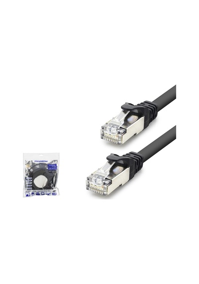 Hadron Hdx5094 Cat7 Ethernet Patch Kablosu 10 Gbps 600 Mhz 10 M Siyah