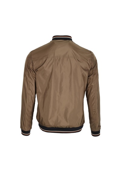 Ncs Jeans Erkek Vizon Ribanalı Slim Fit Bomber Ceket Baharlık Ve Mevsimlik Jeans 4986-Vizon