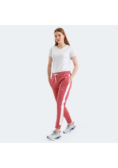 Slazenger VEVA Kadın Cepli Gül Eşofman Altı
