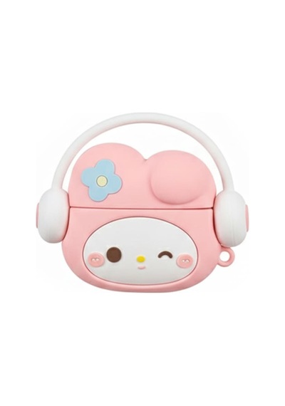 Caseonn Apple Airpods Uyumlu 5 Kılıf Karakter Figürlü Melody Açık Pembe
