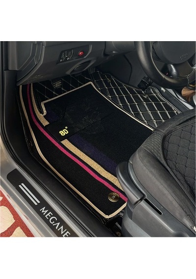 Renault Megane 2 2006-2010 Arası Araca Özel 8d Çift Katmanlı Havuzlu Paspas Takımı