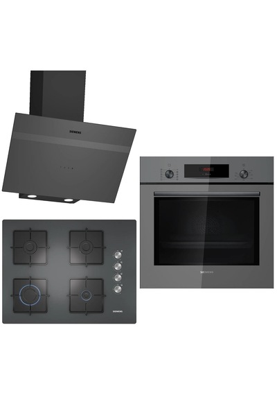 Siemens HB012FBH1T-EO7C9PO12O-LC64KPJ70T Gri 3 Lü Ankastre Set