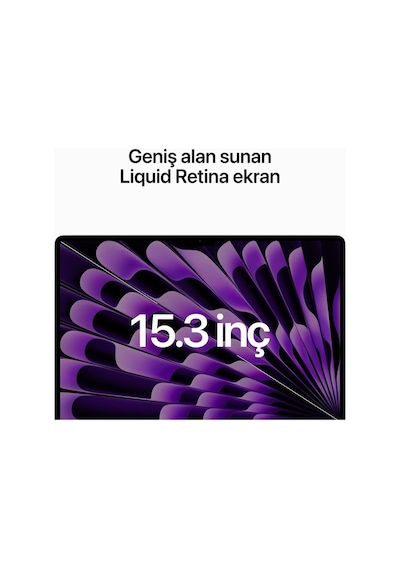 Apple Macbook Air MQKP3TU/A M2 CPU 10C GPU 8 GB 256 GB 15"Macos Dizüstü Bilgisayar