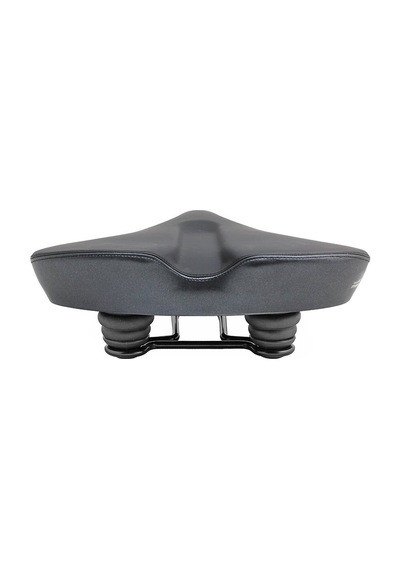 Heugers Jet Roket Black Bat Sele - Bisiklet Oturak Ultra Konfor, Elastomerli, E-bike Uyumlu, 26x26 Siyah